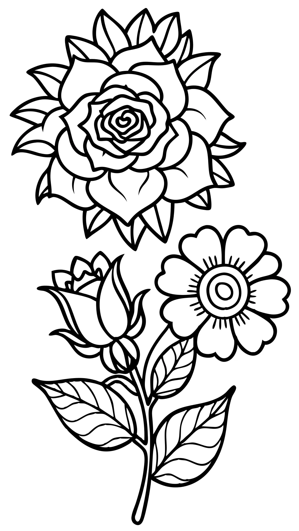 coloriages pour les adultes fleurs